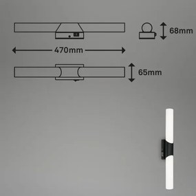 Briloner 2111-115 - LED Aplică pentru oglindă de baie LED/11W/230V IP44