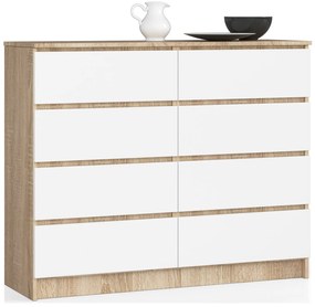 Comodă Kohen (stejar sonoma + Alb). 1068676
