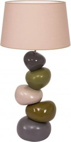 Veioza din ceramica Madame Galet gri/ verde, inaltime 100cm Madame Galet FL