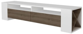 Masă TV/Dulap Sisuko (Nuc + Alb) . 1102587