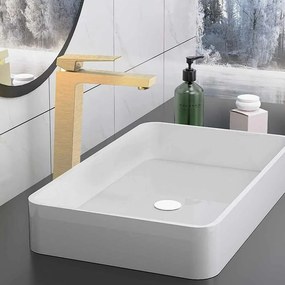 Baterie lavoar inalta Inter Ceramic Elinor monocomanda auriu periat