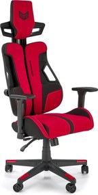 Scaun gaming NITRO 2, rosu/negru, material textil, 66x68x130/137 cm