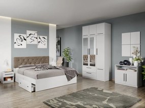 Set mobila dormitor complet Alb Levi C19