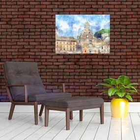 Tablou - Biserica Santa Maria di Loreto, Roma, Italia (70x50 cm)