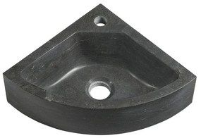 Chiuvetă mică pentru WC neagră din piatră 30x30 cm Blok – Sapho