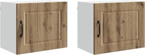 vidaXL Dulap de bucătărie 2 pcs Stejar Artizanal 50 x 31 x 40 cm
