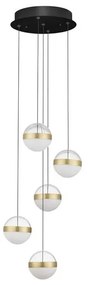 Lustra cu 5 Pendule LED stil modern ALAZ