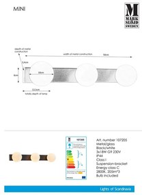 Aplică de perete Markslöjd Mini, negru