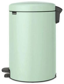 Cos de gunoi cu pedala Brabantia NewIcon 1008847, 20 L, Inchidere lina, Baza antiderapanta, Verde deschis