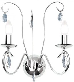 Aplica perete stil clasic cu cristale K9 Alessia WA 2-1093/2 chrom OR