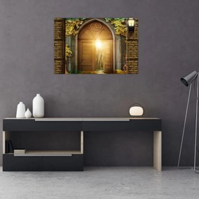 Tablou - Poarta din pădure (90x60 cm)
