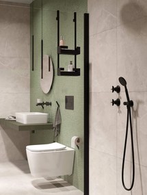 Silia Suport pentru hârtie igienică finisaj negru ADI_N211