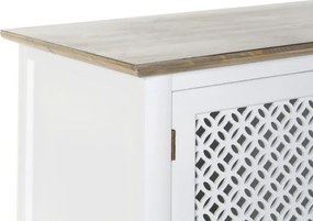 Comoda TV alba , din lemn de molid „Rustic Elegance”