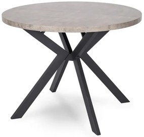 JAKS Masă rotundă extensibilă 90 - 190 cm beton Lugo