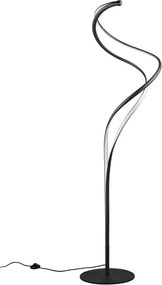Lampadar negru LED cu abajur din metal (înălțime 160 cm) Nala – Trio Select