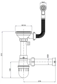 Chiuvetă de bucătărie Samona SAMONA 77 x 44 cm, granit compozit, negru