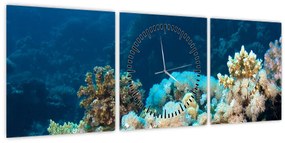 Tablou - în ocean (cu ceas) (90x30 cm)