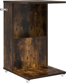 vidaXL Masă laterală Stejar fumuriu 40 x 35 x 60 cm Lemn compozit