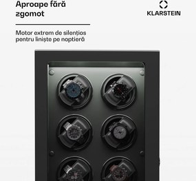 Klarstein Verdon 8, dispozitivul de întors ceasuri, pentru 8 ceasuri, 3 moduri, 5 viteze, LED, telecomandă