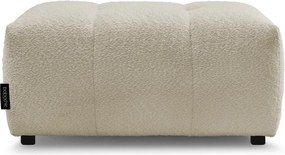 Taburet bej cu tapițerie din țesătură bouclé Roxelane – Bobochic Paris