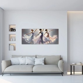 Tablou - Trei balerine (120x50 cm)