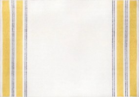 Covor FUNK CHENILLE, 75x150 cm, forma dreptunghiulara, poliester, galb