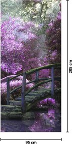 Fototapet pentru ușă - Grădină mistică (95x205cm)