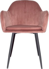 Fotoliu de design, catifea Velvet roz maroniu, ZIRKON