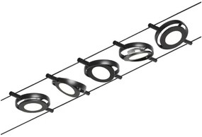 Paulmann 94418 - Set 5x LED 4,5W spot ROUNDMAC 230V negru