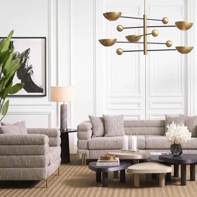 Veioza, Lampa de masa design LUX Lxry, marmura gri