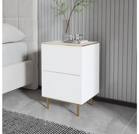 Noptieră Mamene 1 (marmură deschis + auriu) . 1094429