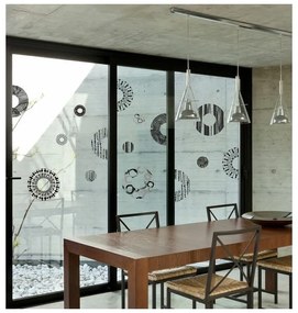 Autocolant Ambiance Grey And Black Circles