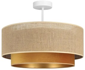 Plafonieră aplicată SARTA 1xE27/60W/230V cupru/jută