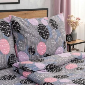 Lenjerie de pat bumbac creponat 4Home Pink illusion, 140 x 200 cm, 70 x 90 cm, 140 x 200 cm, 70 x 90 cm