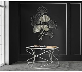 Decorațiune suspendată metalică Mauro Ferretti Goxy Silver, 62 x 86 cm, argintiu