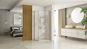 Cabina dus Hugo Auriu Periat 100x90cm, Rea