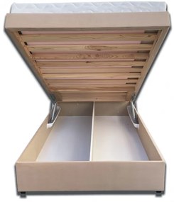 Pat de o persoană 120 cm Peissa (fără saltea) (cu somieră cu laturi). 1052041