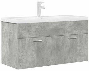 vidaXL Dulap pentru chiuvetă baie cu chiuvetă încorporată și robinet