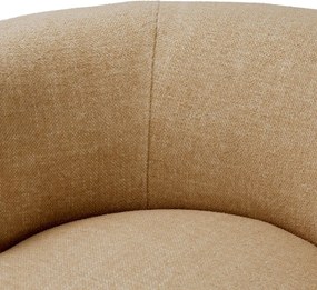 Fotoliu design LUX, Lemn, Tesatura Renato honey, Grimaud