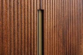 Comoda design retro Gatsby 160cm Mango/ marmura neagra A-43336 VC