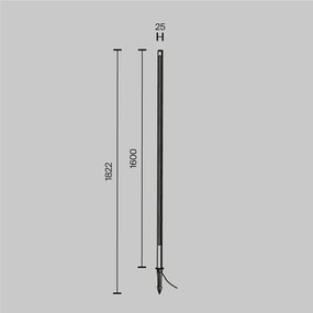 Stalp LED cu tarus iluminat exterior IP65 Pole 160cm
