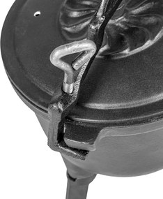 Oală din fontă cu picioare 5 litri emailată