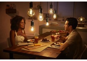 LED Bec dimmabil Philips Hue WHITE FILAMENT G125 E27/7W/230V 2100K