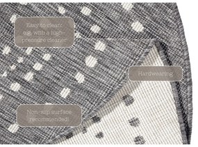 Covor adecvat pentru exterior NORTHRUGS Bali, Ø 200 cm, gri