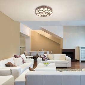 Lustra LED aplicata stil modern Andela 50cm maro