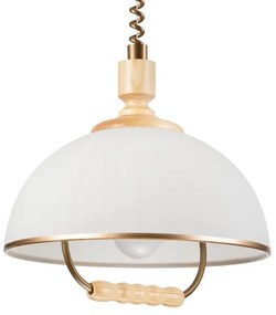 Lustr rabatabil RAMONA 1xE27/60W/230V bej/ maro deschis