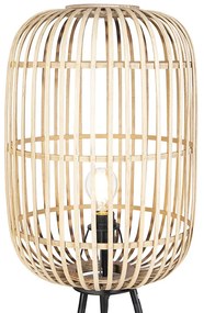 Lampă de podea inteligentă rustică din ratan cu Wi-Fi A60 - Manila