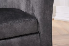 Fotoliu elegant si confortabil Hemingway, gri inchis