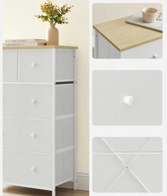 Comoda cu sertare HALLY 53x93 cm, stejar/alb