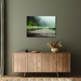 Tablou - Râu lângă pădure (70x50 cm)